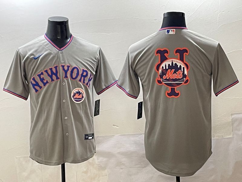Men New York Mets Blank Grey Second generation 2025 Nike MLB Jersey style 10
